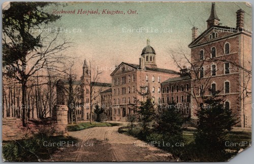 Postcard Rockwood Hospital Kingston Ontario c1905 CDS GTR RPO Cancel