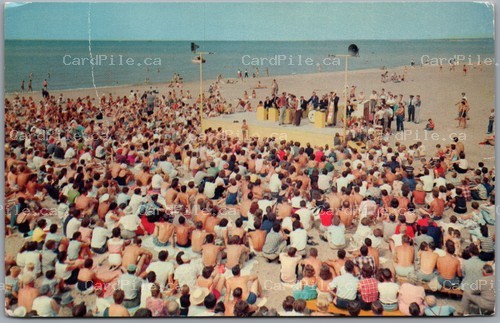 Postcard Grand Bend Ontario c1959 Weekly Beach Concert RCAF Station Centralia