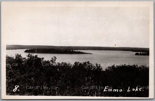 Postcard RPPC Emma Lake Saskatchewan Canada Scenic Lake View