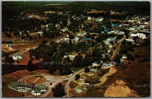 Postcard Bancroft Ontario c1960s The Hub of the Uranium Area Aerial View