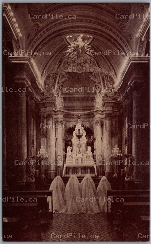Postcard Quebec City Quebec c1910s Sanctuary of Perpetual Adoration Church