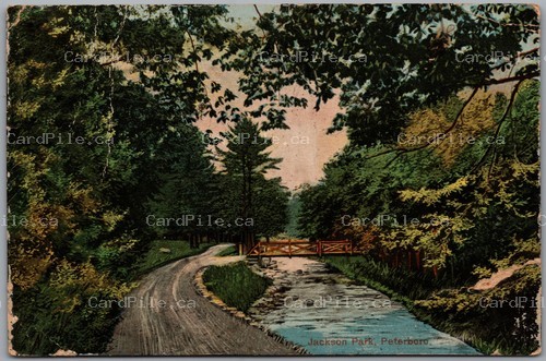 Postcard Peterborough Ontario 1906 Jackson Park Split Ring Camborne Cold Springs