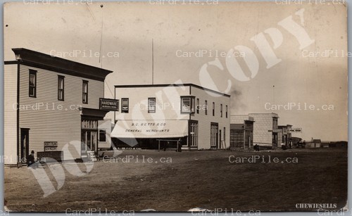 Postcard RPPC c1907 Wainwright Alberta S.C. Betts & Co. Split Ring