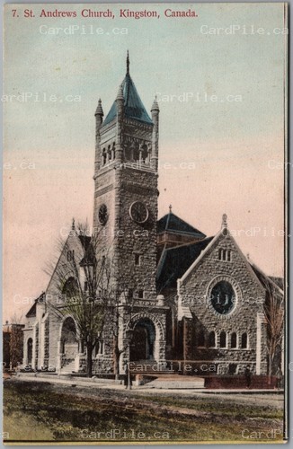 Postcard Kingston Ontario c1910s St. Andrews Church Frontenac County