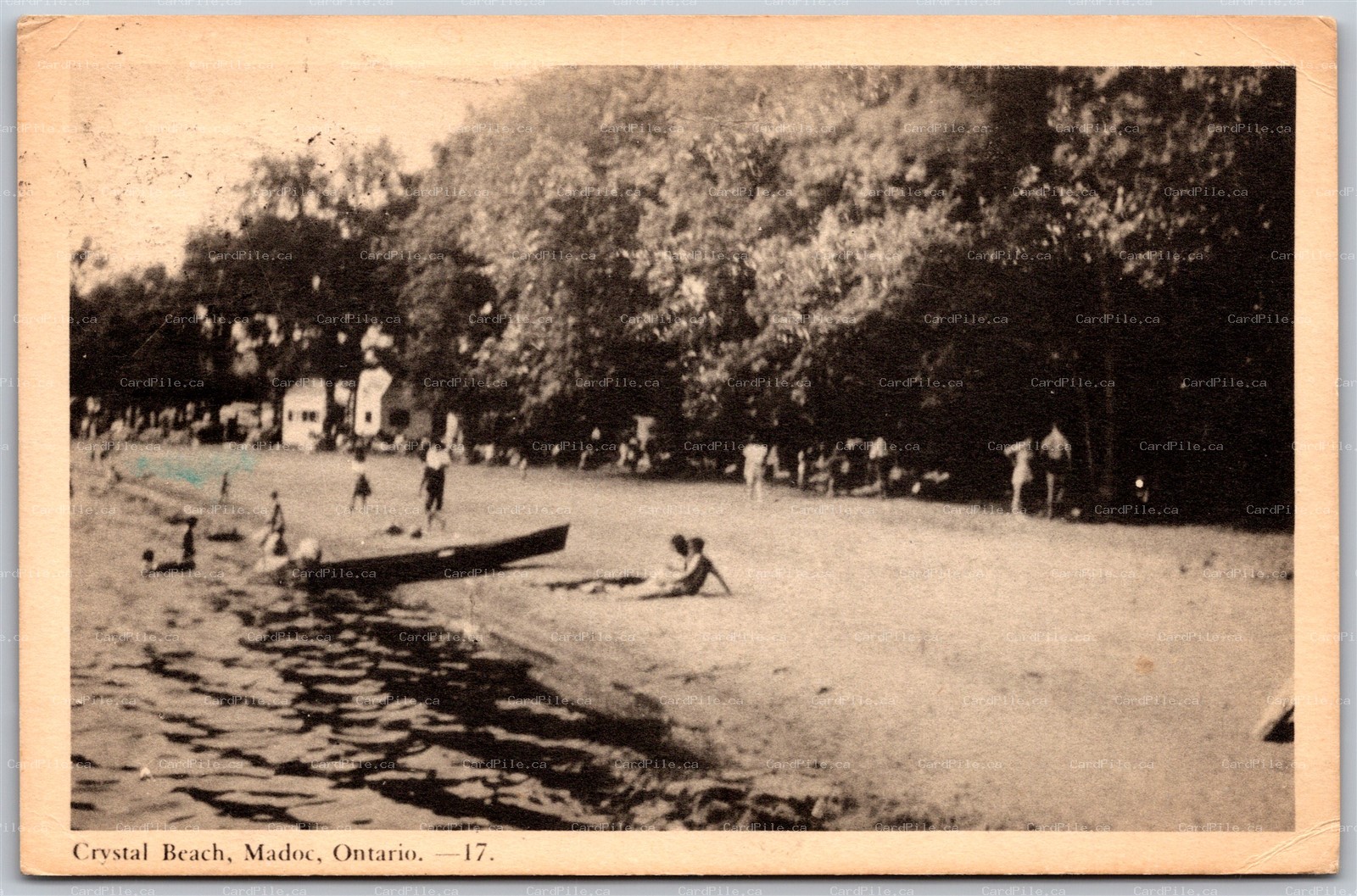 Postcard Madoc Ontario c1950 Crystal Beach Hastings County by PECO