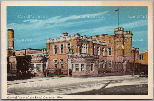 Postcard Ottawa Ontario c1930s General View of the Royal Canadian Mint