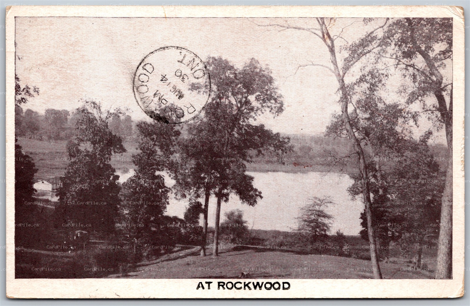Postcard Rockwood Ontario c1930 Scenic View Wellington County