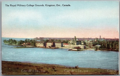 Postcard Kingston Ontario c1920s Royal Military College Grounds Frontenac County