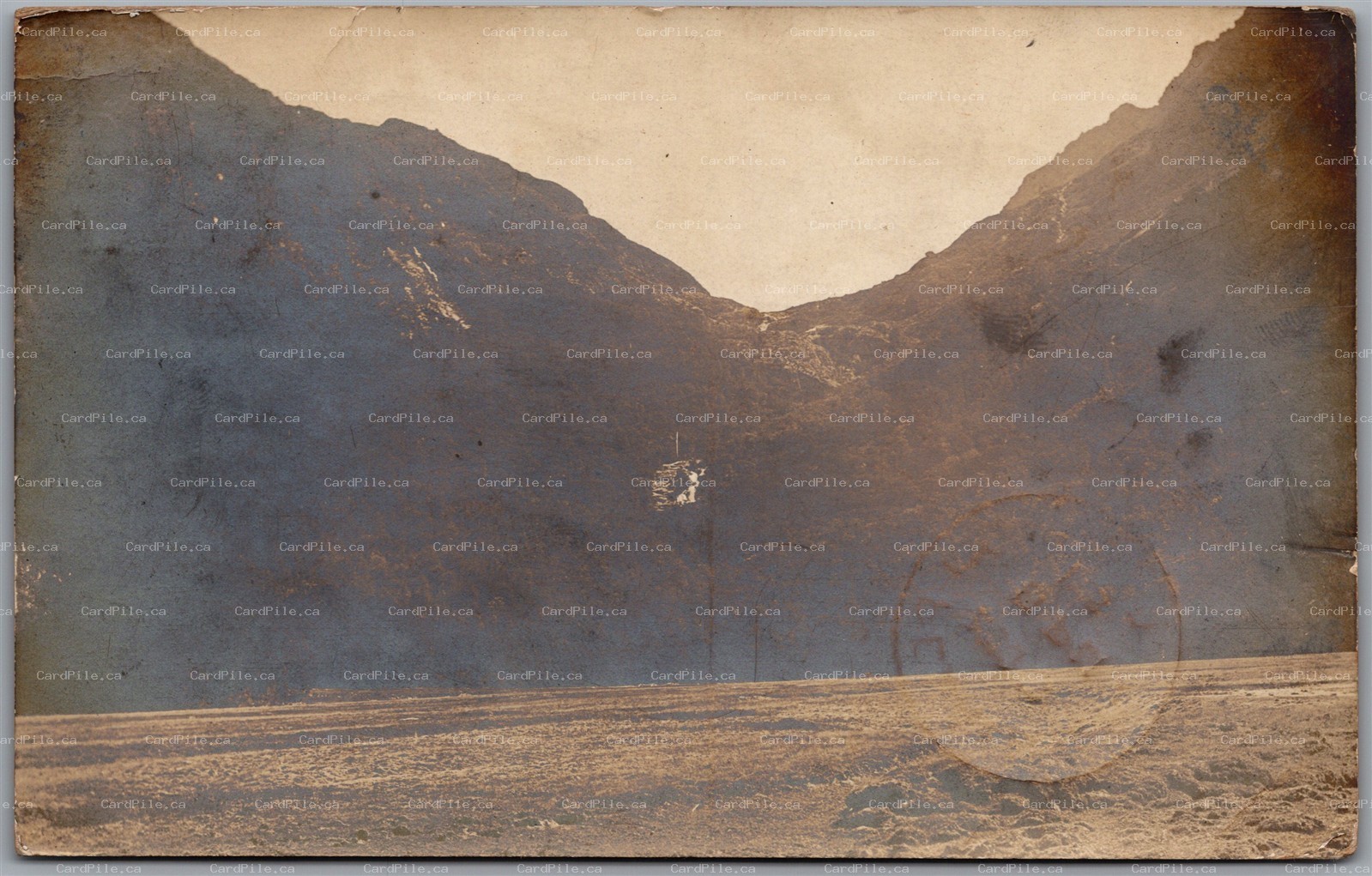 Postcard RPPC c1906 Routeburn Valley Otago New Zealand Mountain Saddle 