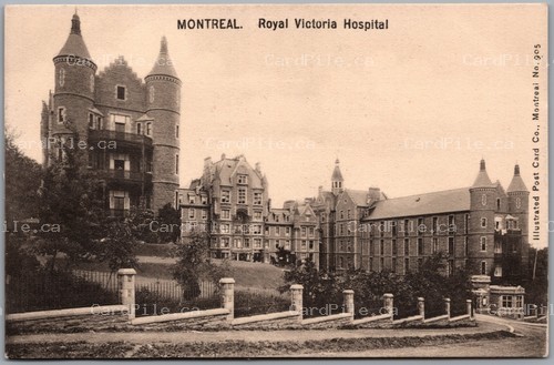 Postcard Montreal Quebec c1910 Royal Victoria Hospital