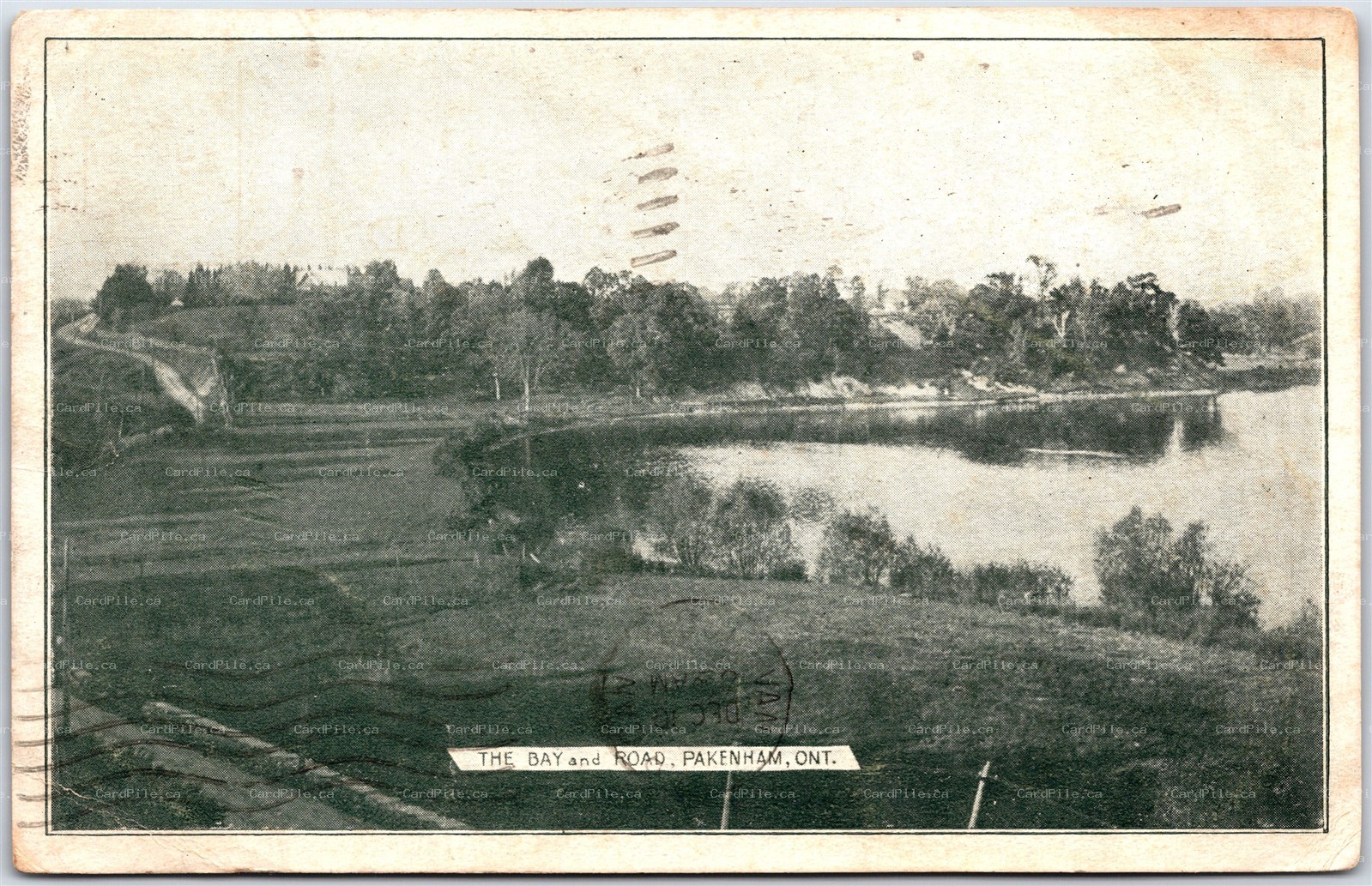 Postcard Pakenham Ontario c1907 The Bay and Road Lanark County Atkinson Bros B