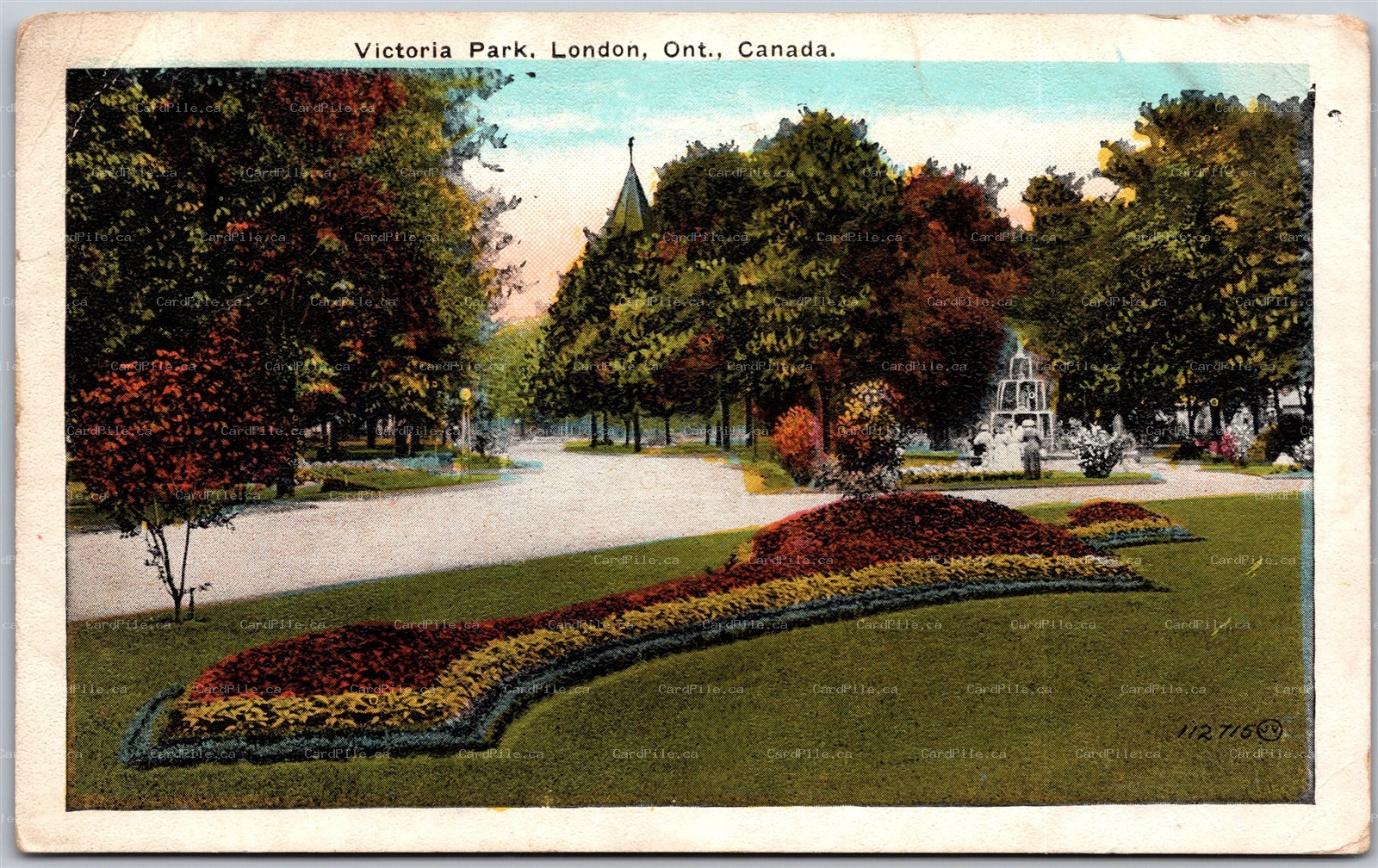 Postcard London Ontario c1920s Victoria Park Middlesex County