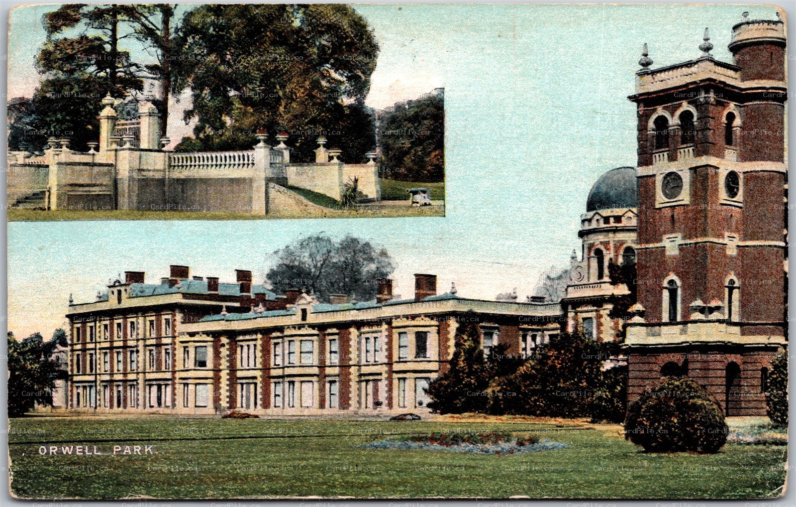 Postcard Orwell Park UK Dual View Estate In The Village of Nacton Ipswitch