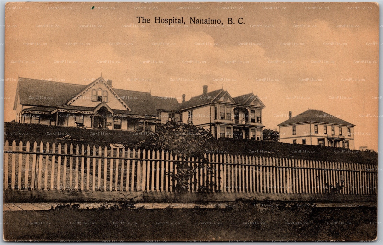 Postcard Nanaimo British Columbia c1910s The Hospital by Whity Bros
