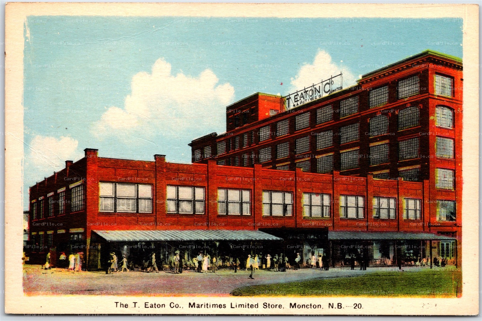 Postcard Moncton New Brunswick c1945 The T. Eaton Co. Maritimes Limited Store