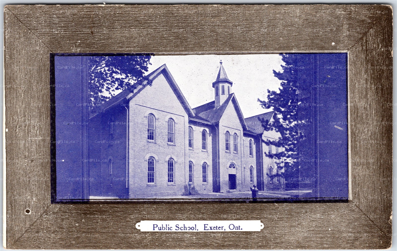 Postcard Exeter Ontario c1910s Public School Huron County by Stedman Bros.