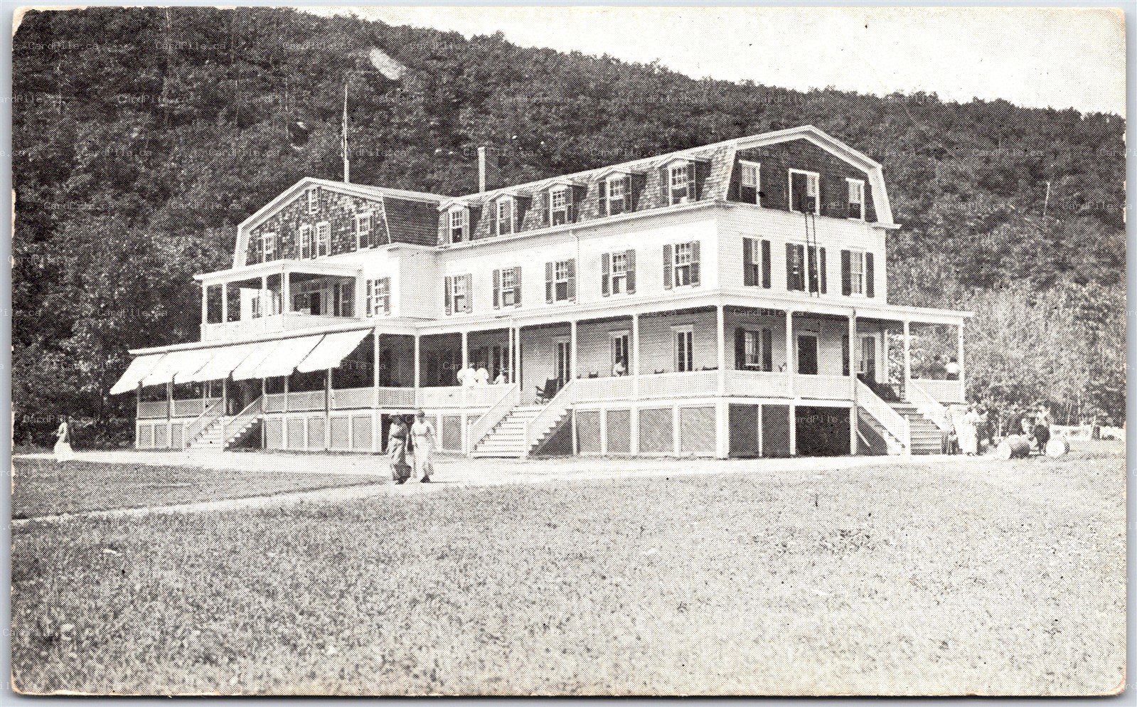 Postcard Green Pond New Jersey c1920s Hotel Morris County