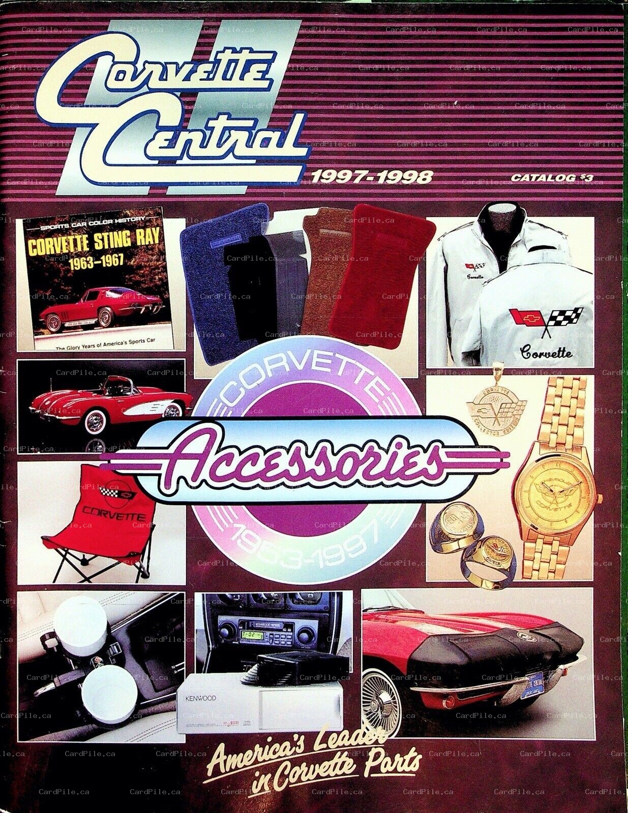 1997-1998 Corvette Central Catalog Corvette Accessories Guide For 1953-1997