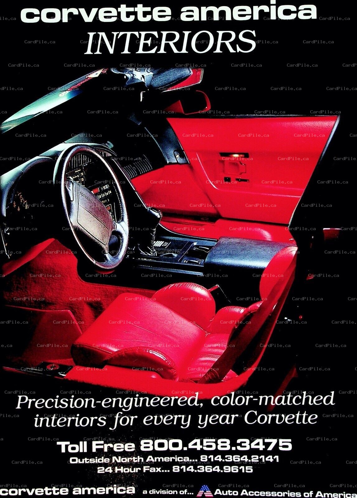 1997 Corvette America Interiors Catalog Parts Guide For 1953-1996