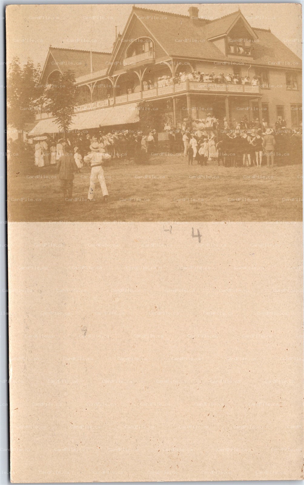 RPPC c1910s Shawnigan Lake Hotel Vancouver Island British Columbia