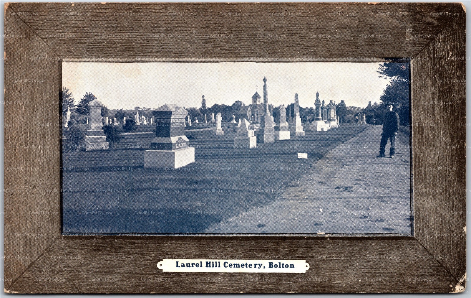 Postcard Bolton Ontario c1908 Laurel Hill Cemetery Peel Region by Stedman Bros