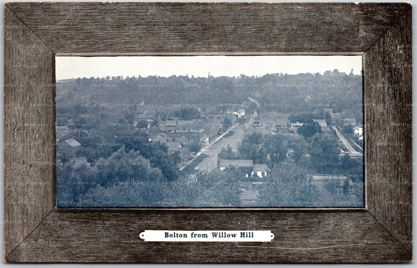 Postcard Bolton Ontairo c1910s View From Willow Hill Peel Region by Stedman Bros
