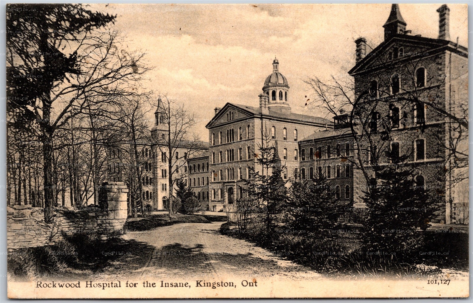 Postcard Kingston Ontario c1900s Rockwood Hospital for the Insane Asylum