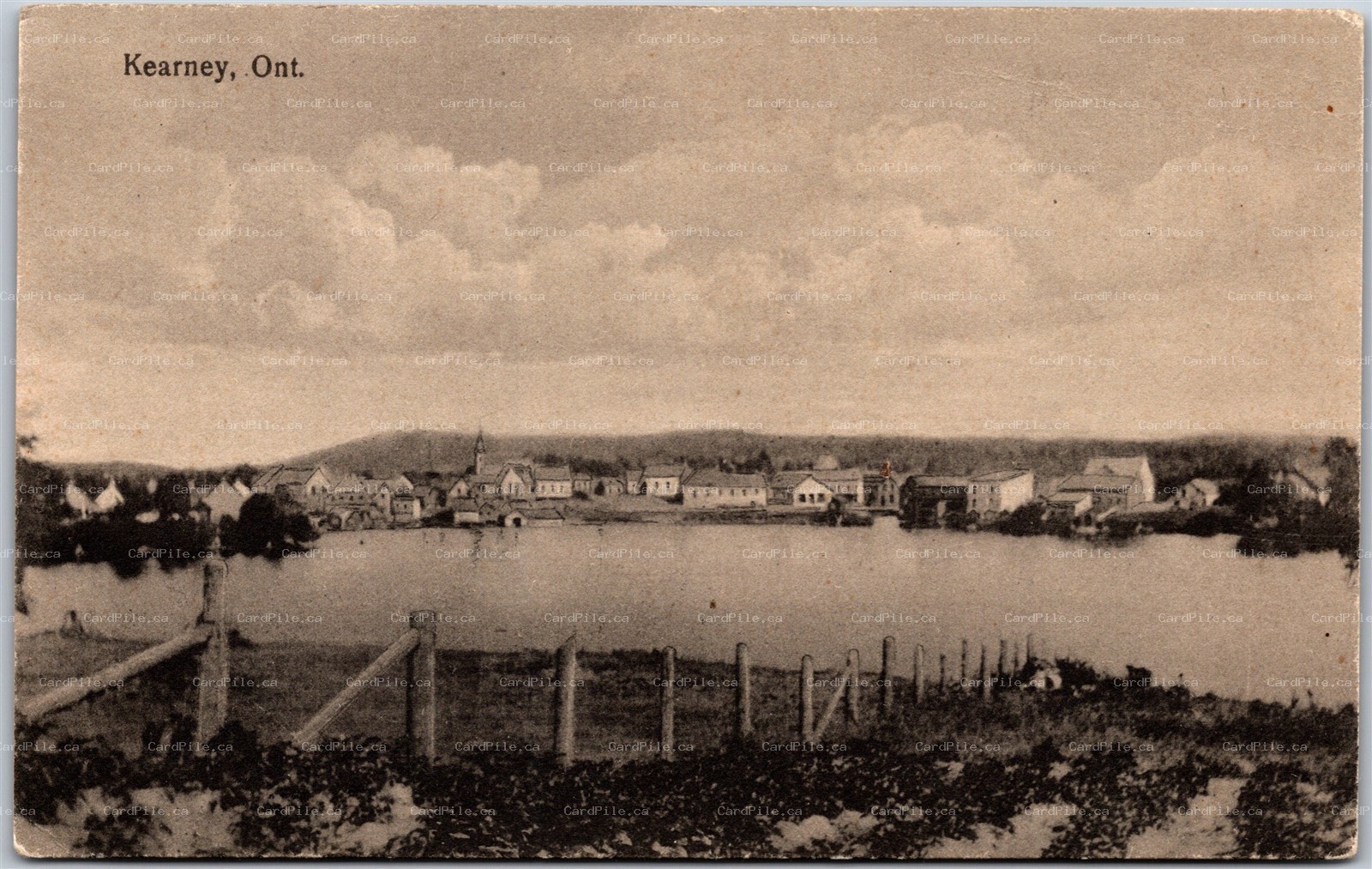 Postcard Kearney Ontario c1910s Scenic Town View Parry Sound District by Rumsey