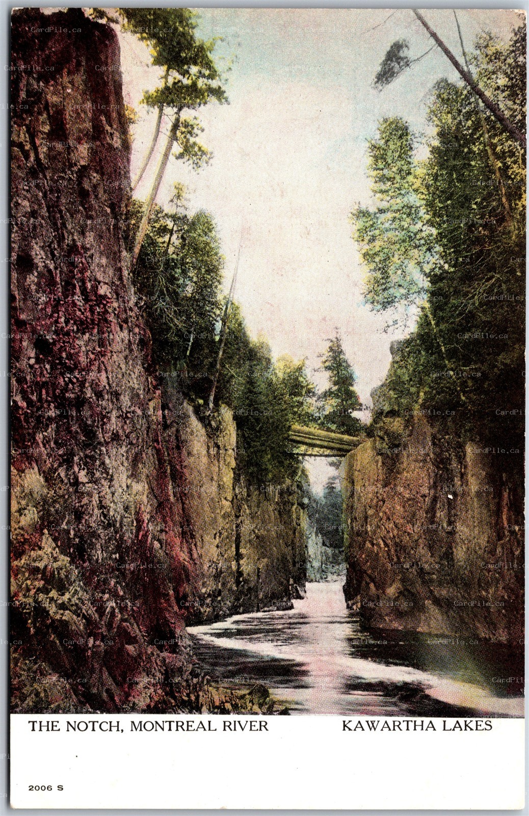 Postcard Ontario The Notch Montreal River Scenic View Typo, its Timiskaming