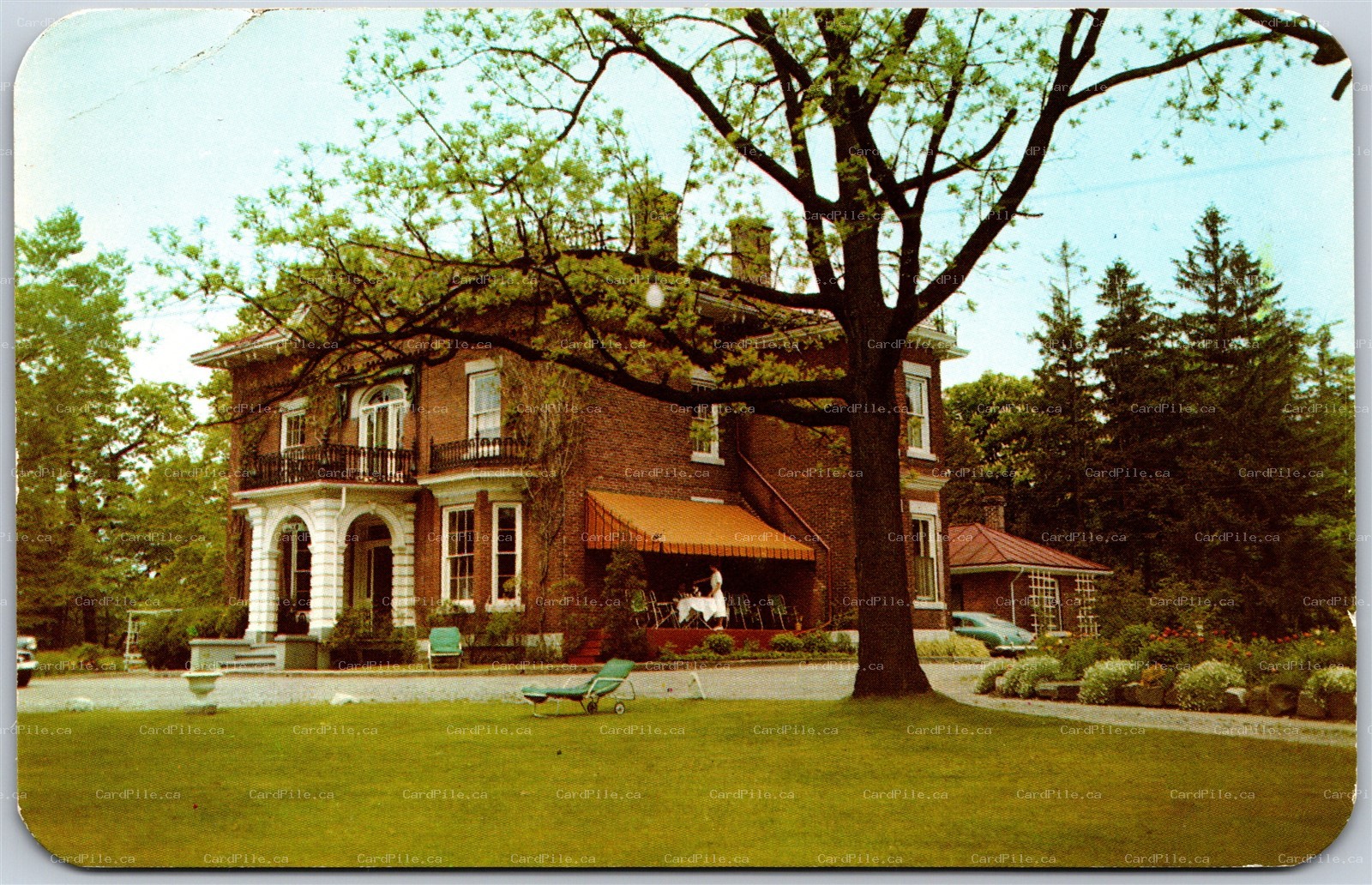 Postcard Port Hope Ontario c1960s Greenwood Tower Motels and Lodge Hwy 2