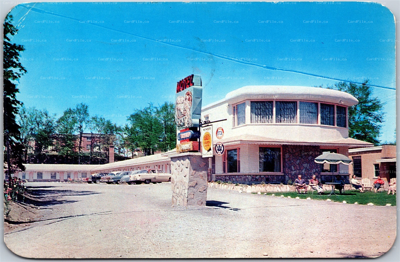 Postcard Ottawa Ontario 1955 Motel Rock Haven Mgr Larry & Alice Des Groseilliers