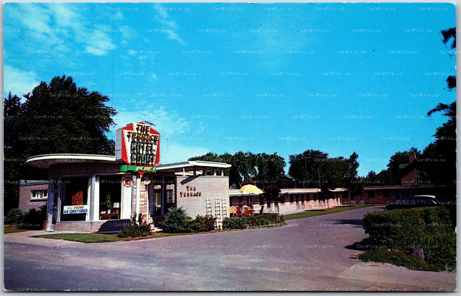 Postcard Niagara Falls Ontario c1970s The Terrace Motel Court Lundy's Lane