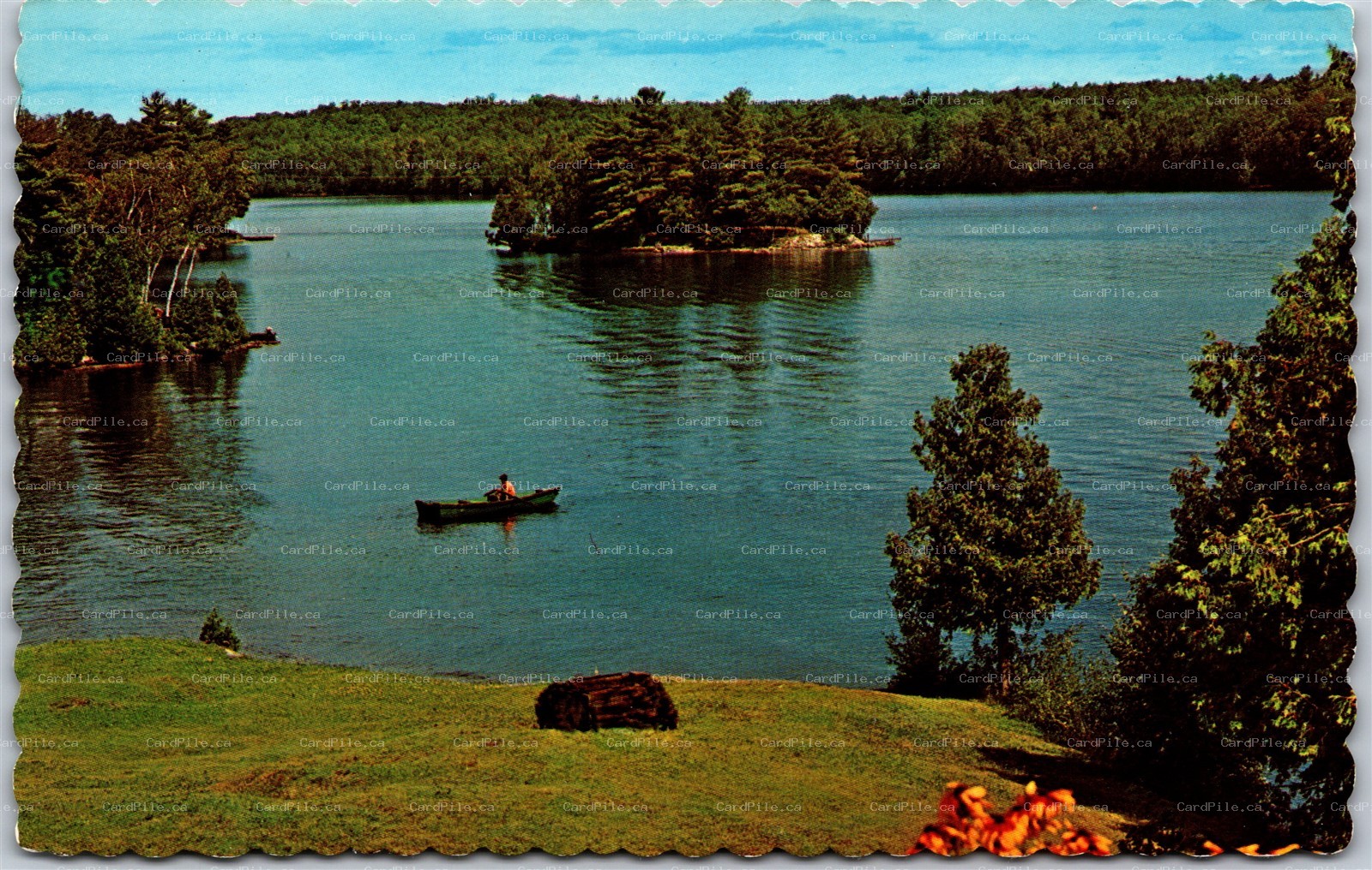 Postcard Greetings From Kincardine Ontario Scenic View Lake Boating Bruce County