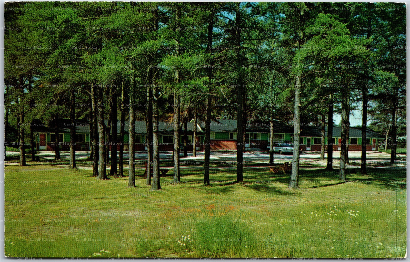 Postcard Espanola Ontario Queensway Motel Highway 68 Sudbury District