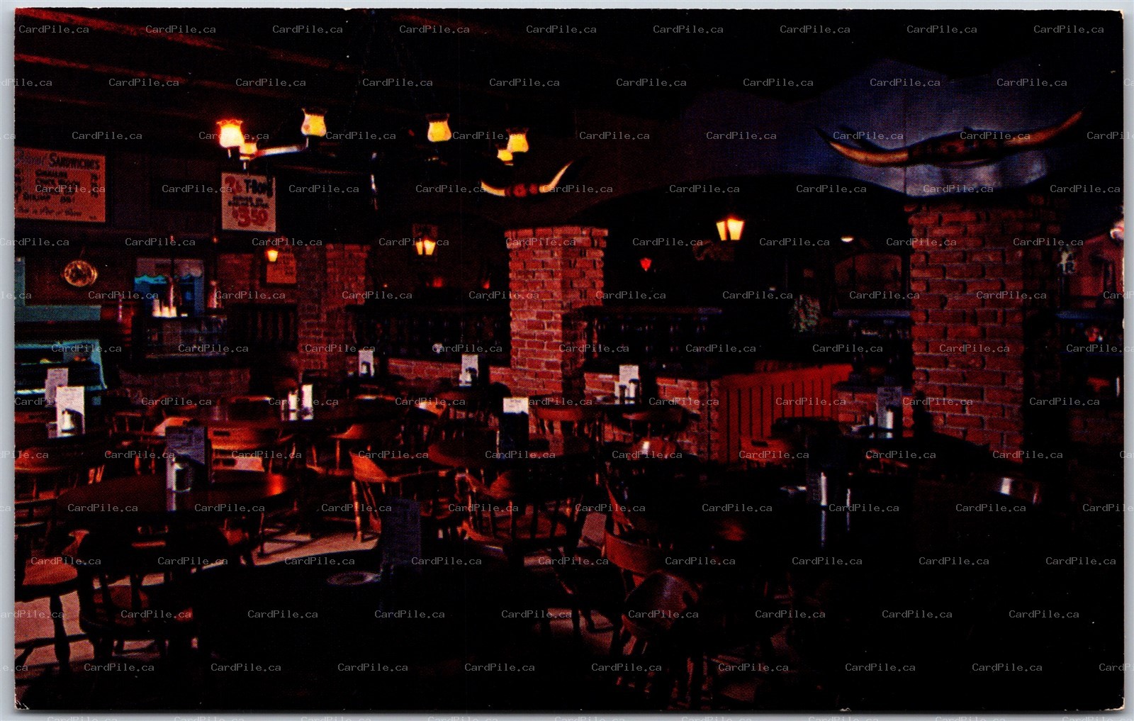 Postcard Tuscon Arizona c1950s Cow Palace Kinsley Ranch Roadside Restaurant