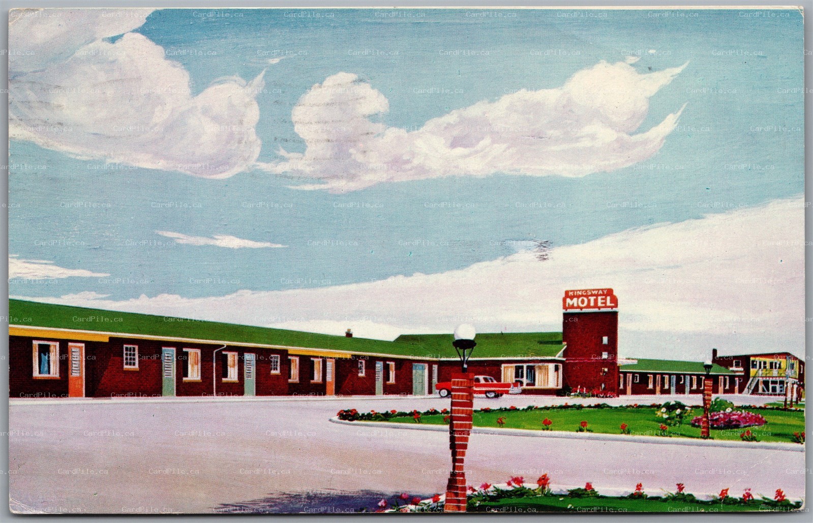 Postcard Fort William Ontario c1962 Kingsway Motel Owners John & Betty Heilman