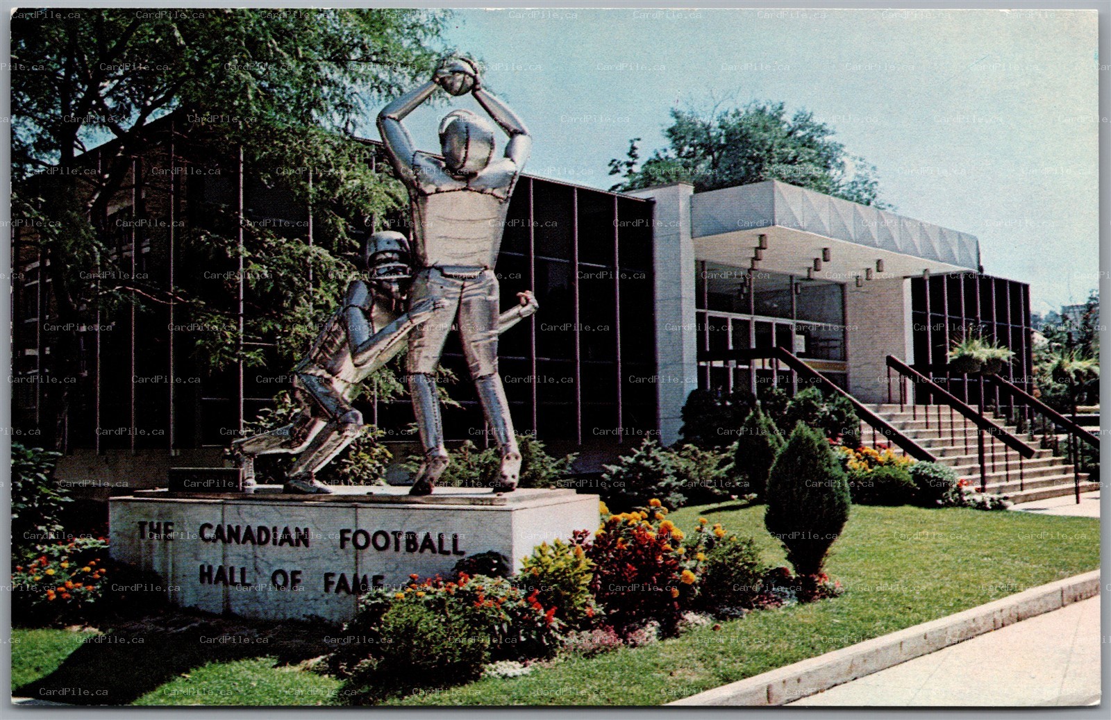 Postcard Hamilton Ontario c1970s Canadian Football Hall of Fame CFL