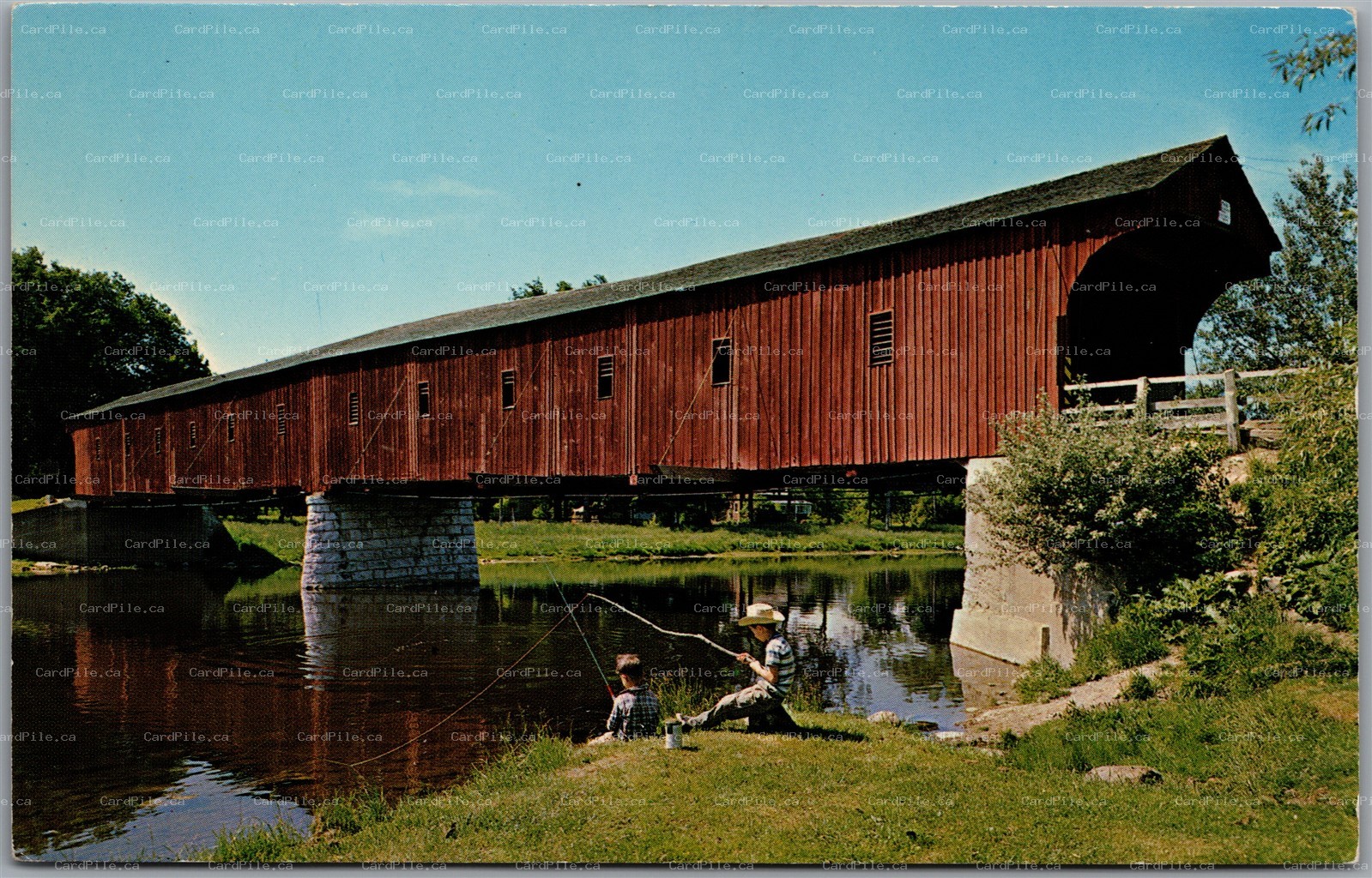 Postcard Kitchener Ontario The West Montrose Covered Bridge Waterloo Region