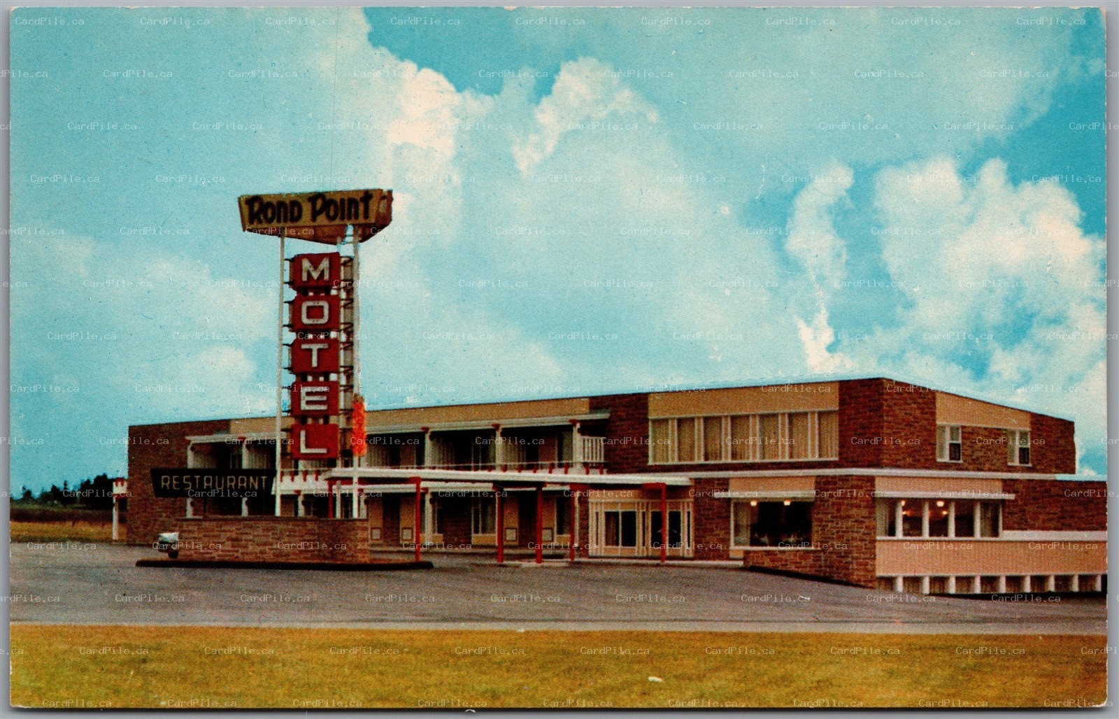 Postcard Levis Quebec c1960s Hotel Motel Rond Point Prop. R. Tanguay