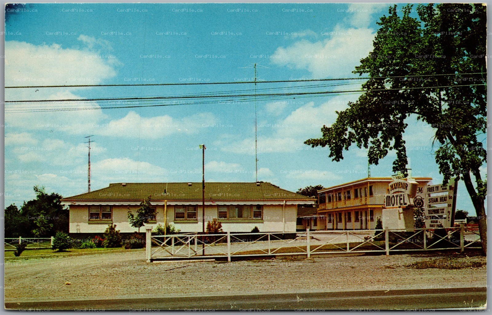 Postcard Kingston Ontario c1960s Mayfair Motel Highway 2