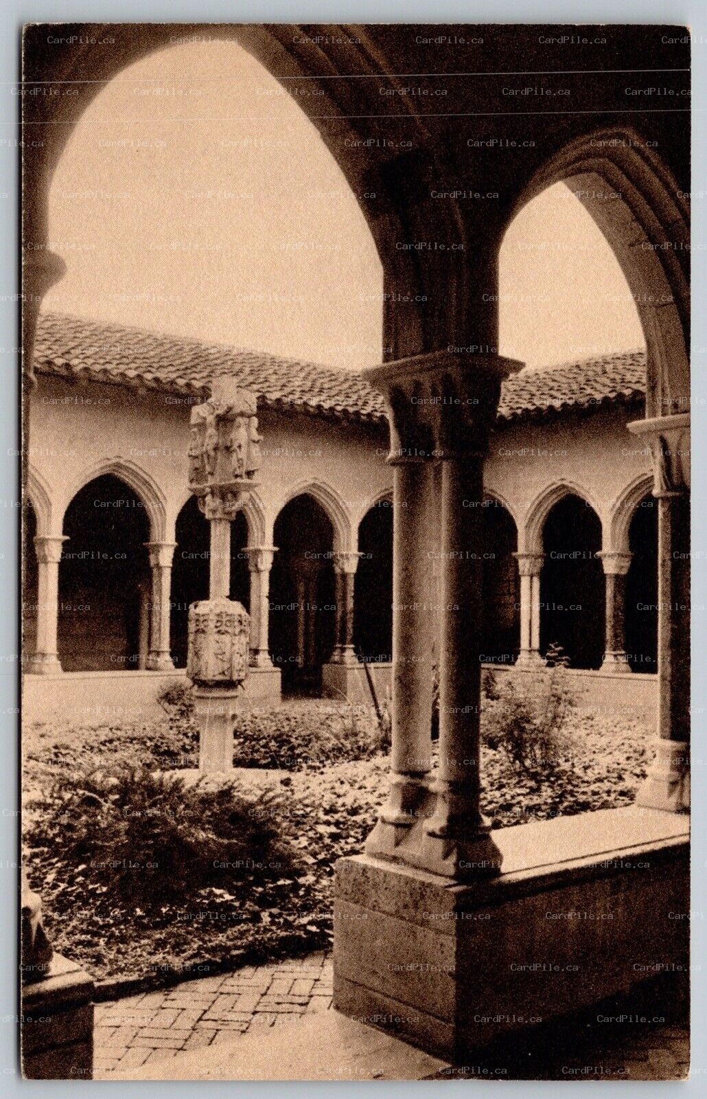 Postcard New York NY c1920s A View Of The Trie Cloister French Late XV Century