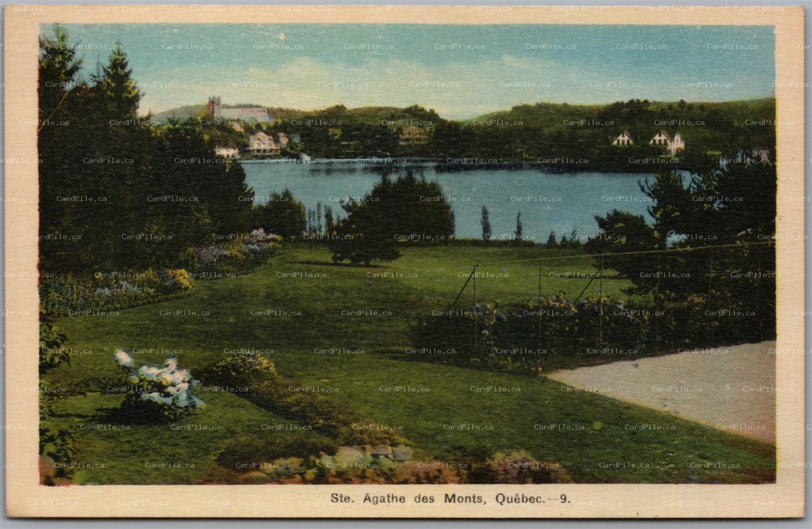 Postcard Ste. Agathe des Monts Quebec Scenic View