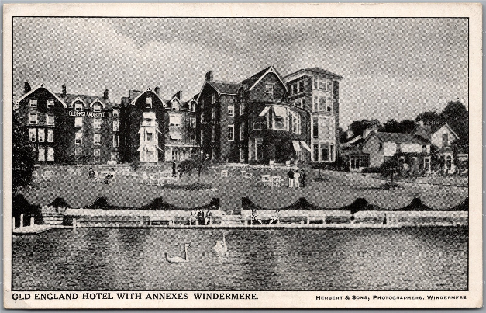 Postcard Cumbria Windermere England Old England Hotel with Annexes