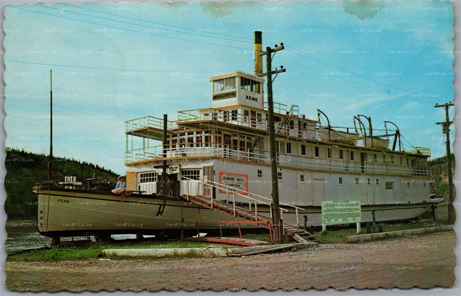 Postcard Dawson City Yukon c1976 S.S. Keno Stern Wheeler from Haines Junction YT
