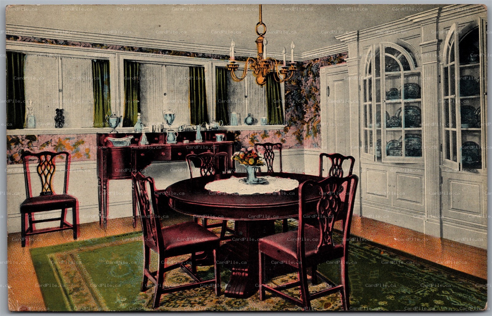 Postcard 1910s Advertising Standard Varnish Works Satinette Enamel Interior View