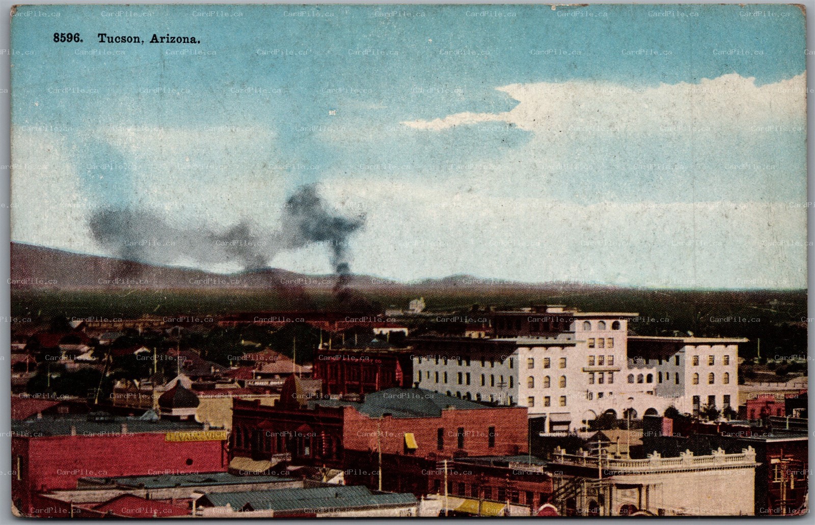 Postcard Tucson Arizona c1910s View of the Town Pima County