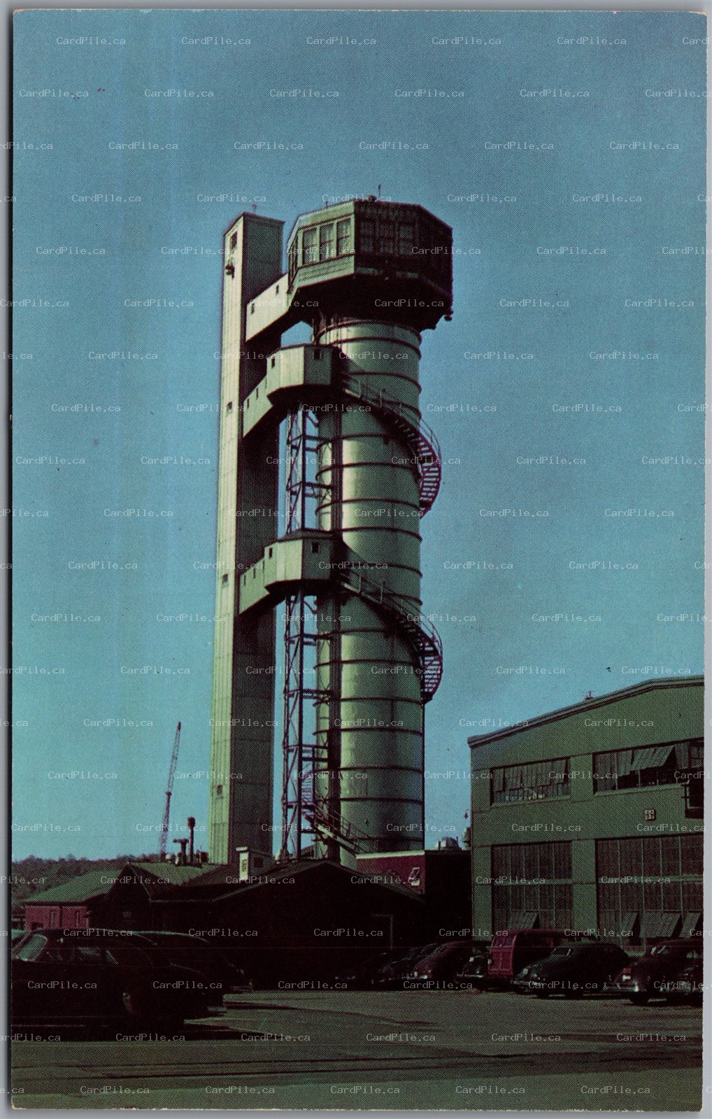 Postcard New London Connecticut c1960s The Submarine Escape Training Tank