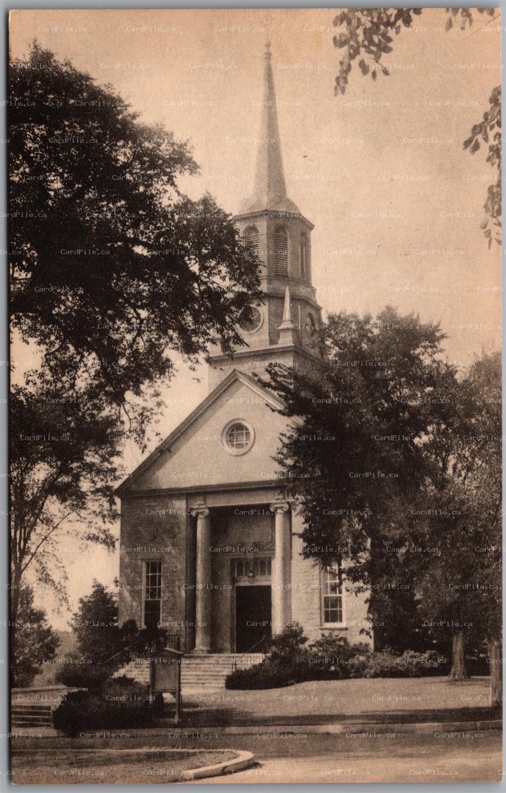 Postcard New London Connecticut Mary Harkness Chapel Albertype