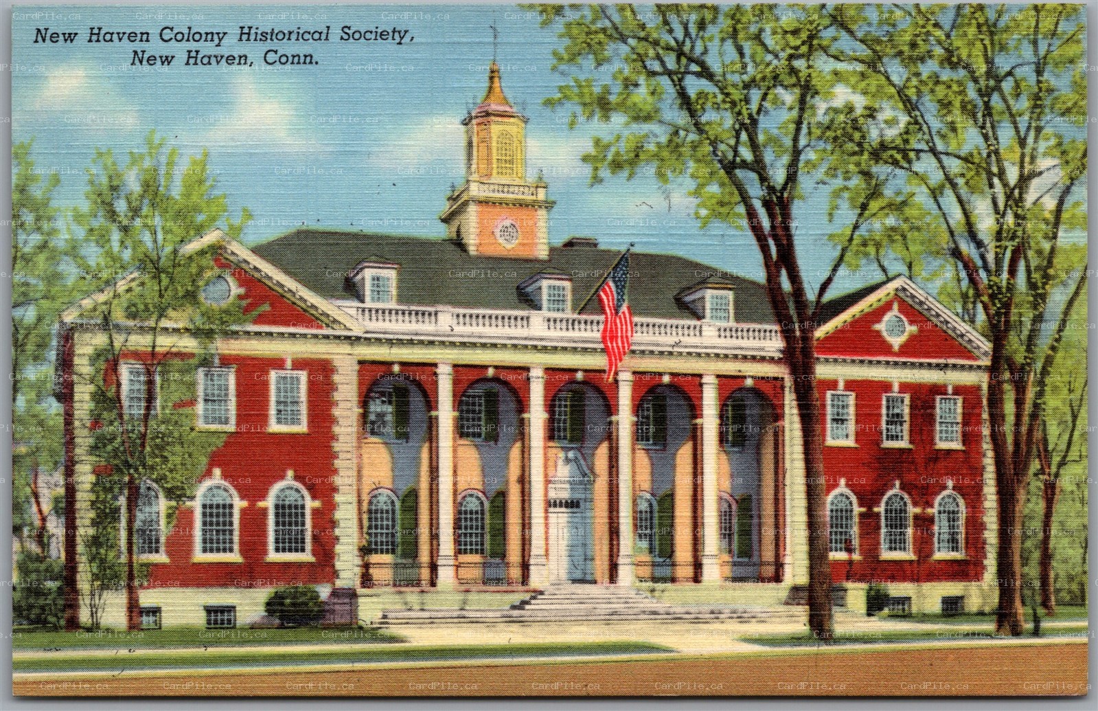 Postcard New Haven Connecticut New Haven Colony Historical Society