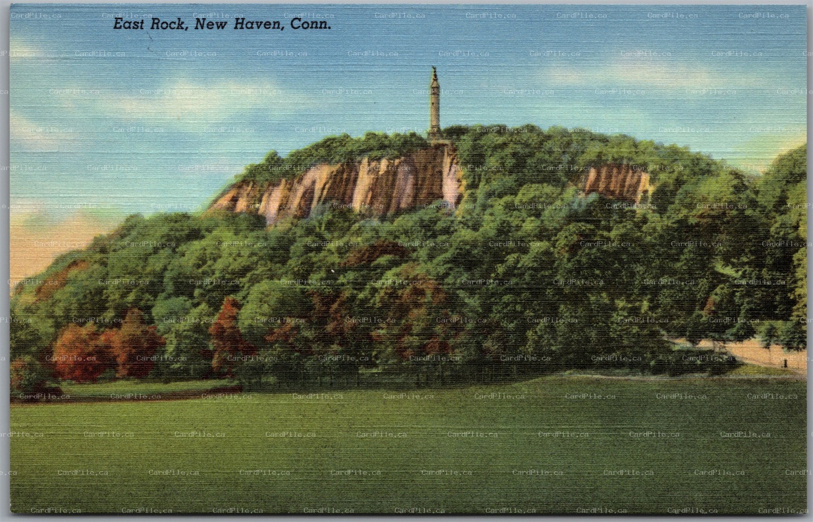 Postcard New Haven Connecticut East Rock Scenic View
